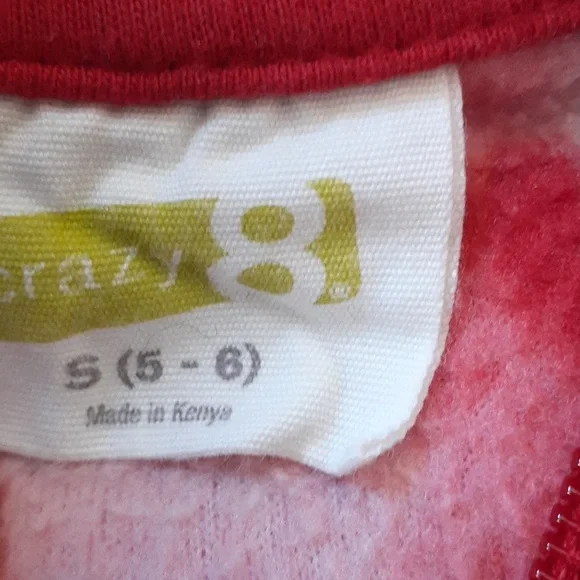 Kids Cherry Pattern Zip-up Fleece Hoodie - Picture 3 of 3